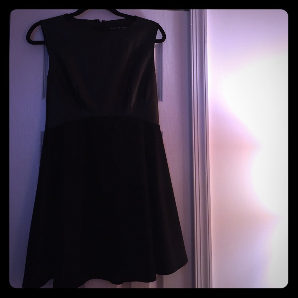 French Connection Black Sleeveless Midi Dress